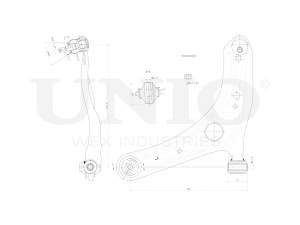 Front lower left transverse suspension arm photo