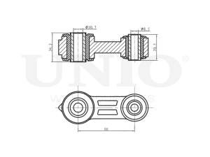 Front stabilizer link photo