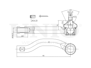 Right tie rod end photo