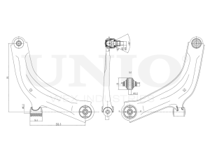 Front lower right transverse suspension arm photo