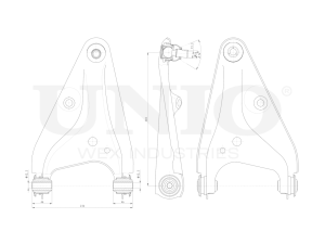 Front lower left transverse suspension arm photo