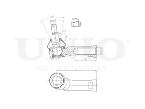 Right tie rod end photo