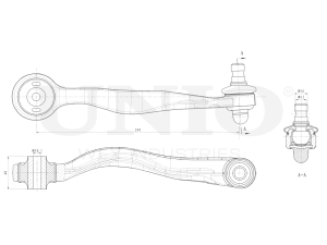 Front upper right transverse suspension arm photo