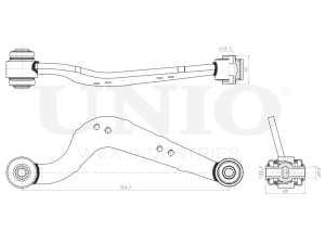 Rear upper left longitudinal suspension arm photo