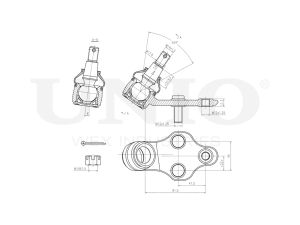 Front lower right ball joint photo