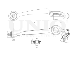 Front lower right transverse suspension arm photo