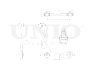 Front lower right transverse suspension arm photo