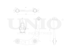 Front lower left transverse suspension arm photo
