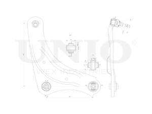 Front lower right transverse suspension arm photo