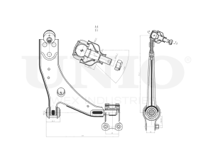 Front lower right transverse suspension arm photo