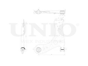 Front lower left transverse suspension arm photo