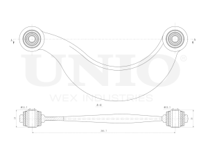 Rear upper transverse suspension arm photo