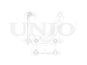 Front lower right transverse suspension arm photo