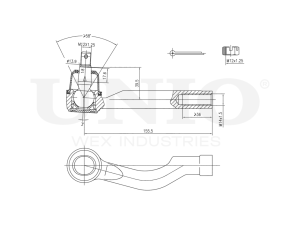 Right tie rod end photo