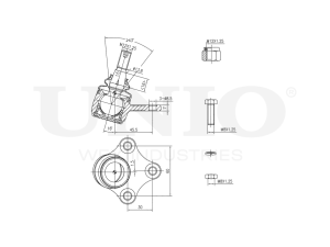 Front lower left ball joint photo