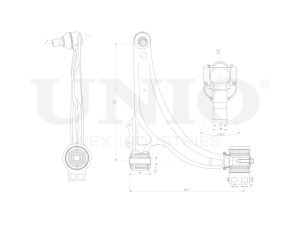 Front lower right transverse suspension arm photo