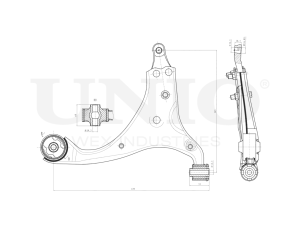 Front lower right transverse suspension arm photo