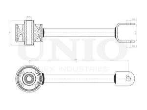 Rear upper transverse suspension arm photo