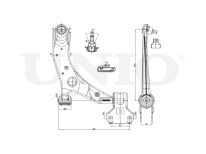 Front lower right transverse suspension arm photo