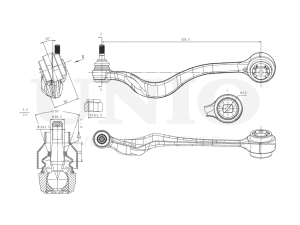 Front lower right transverse suspension arm photo