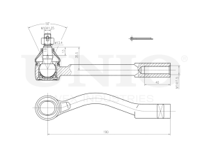 Left tie rod end photo