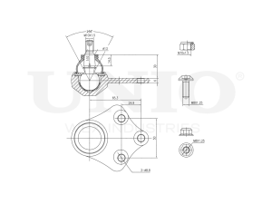 Front upper ball joint photo