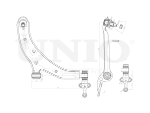 Front lower right transverse suspension arm photo