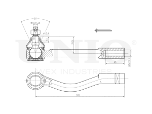 Right tie rod end photo