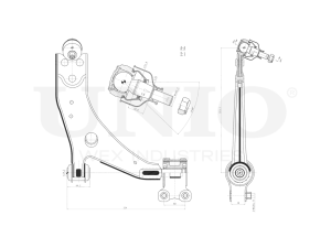 Front lower right transverse suspension arm photo