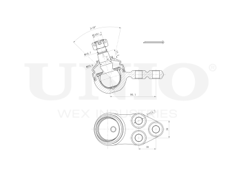 picture of Front lower ball joint from UNIO