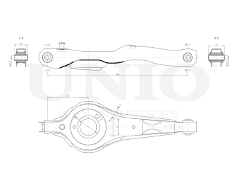 picture of Rear lower suspension arm from UNIO