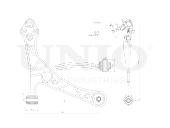 picture of Front left suspension arm from UNIO