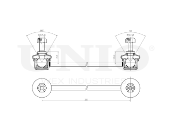 picture of Front stabilizer link from UNIO