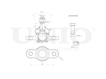 картинка Опора шаровая передняя нижняя от UNIO