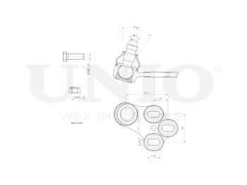 картинка Опора шаровая передняя нижняя правая от UNIO