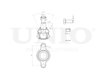 картинка Опора шаровая передняя нижняя от UNIO