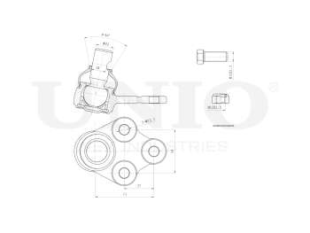 картинка Опора шаровая передняя нижняя от UNIO