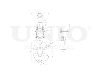 картинка Опора шаровая передняя нижняя от UNIO
