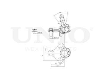 картинка Опора шаровая передняя нижняя правая от UNIO