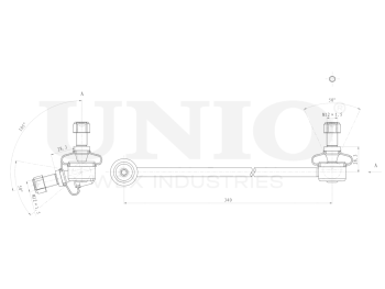 картинка Стойка стабилизатора передняя левая от UNIO