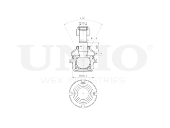 картинка Опора шаровая передняя нижняя от UNIO