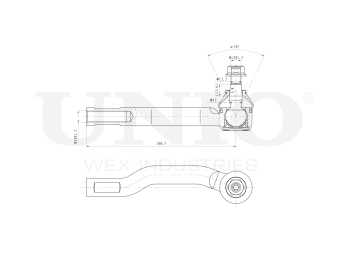 picture of Left tie rod end from UNIO