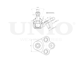 picture of Front lower ball joint from UNIO