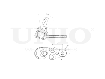 picture of Front lower ball joint from UNIO