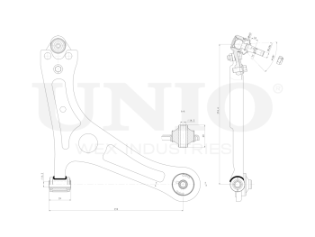 picture of Front lower right suspension arm from UNIO