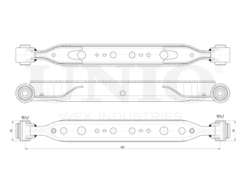 picture of Rear lower left transverse control arm from UNIO