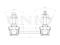 Rear stabilizer link thumb