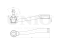 Right tie rod end thumb