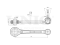 Rear upper transverse suspension arm thumb