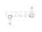 Front stabilizer link thumb